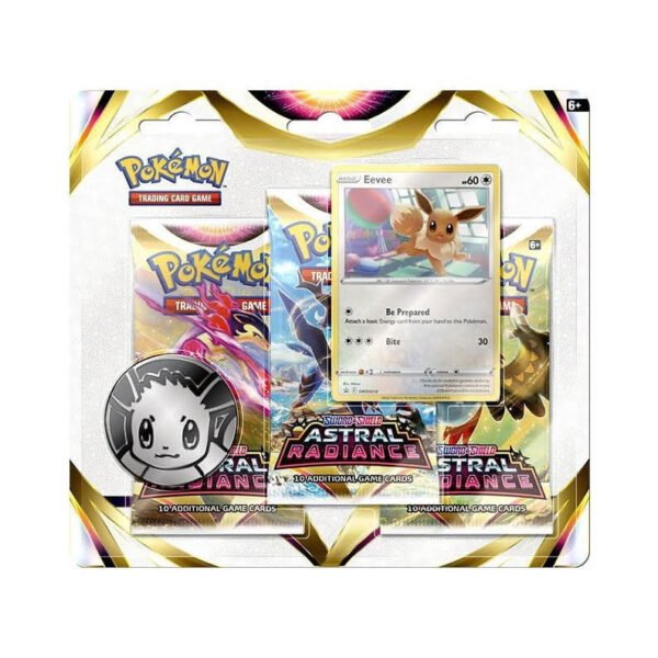 Blister Resplandor Astral 3 sobres Eevee - Inglés - Cartas Pokemon Originales Tcg